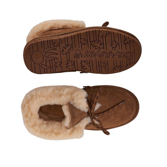 BEARPAW Girls Kory Low Top Moccasin Boots || - Picture 13 of 14